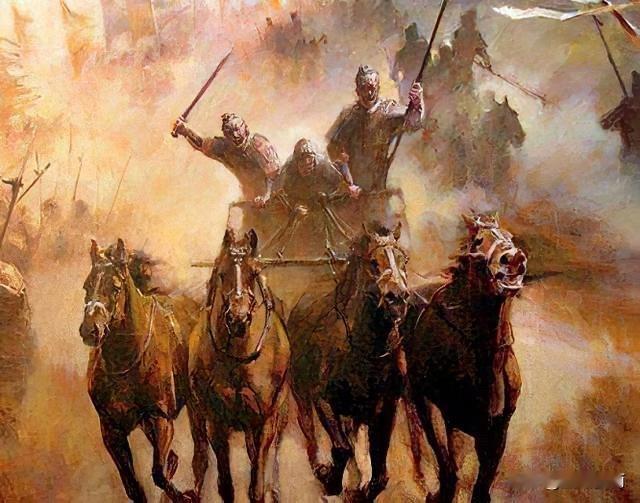 金戈铁马展豪气
铜矛戎车喷怒火