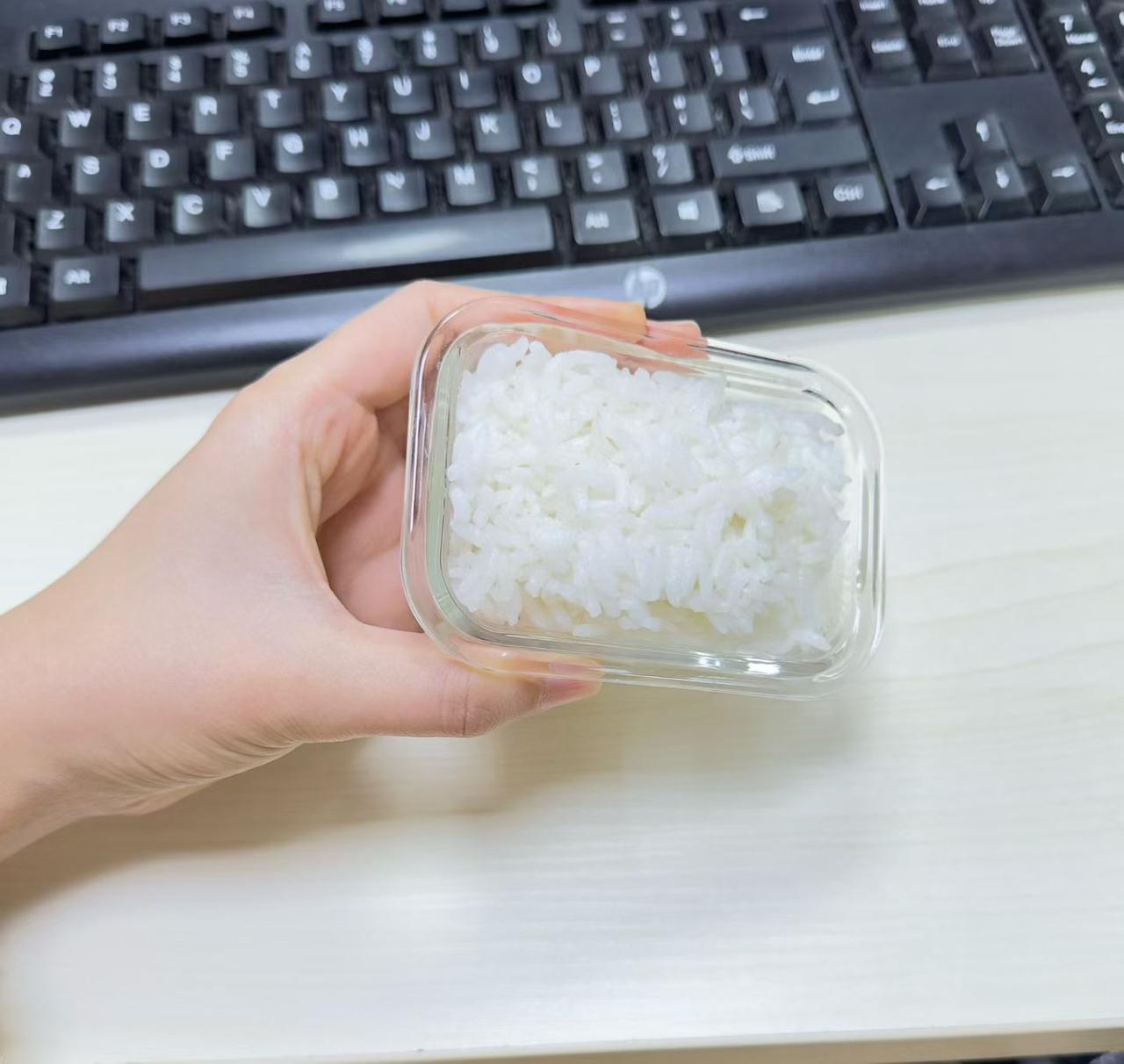 冬日生活打卡季这外卖的米饭🍚太可爱了！