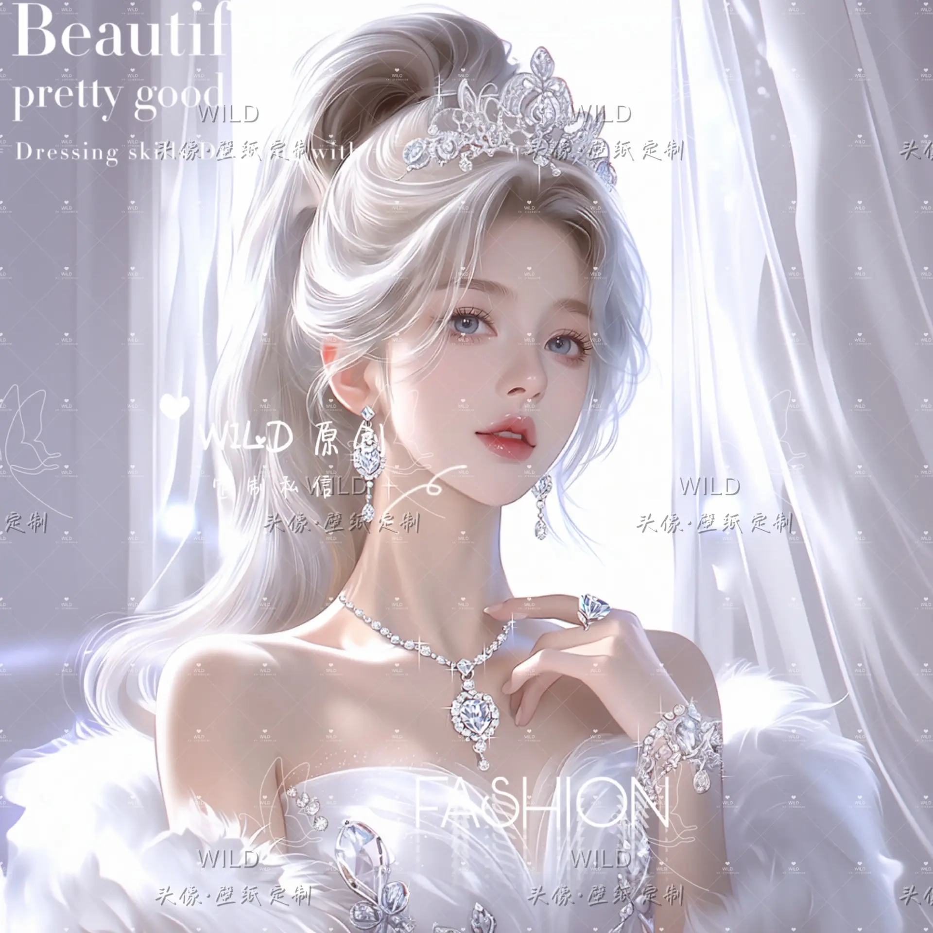 所有头像均可做成立绘。