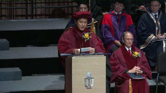 梁朝伟今日（23/11）香港科技大学颁授人文学荣誉博士学位，而一同获颁授的还包括