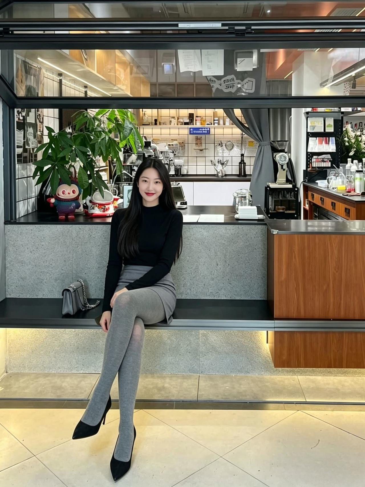 本来想骂你的，但是今天我的人设是甜妹。御姐气质穿搭 ootd穿搭拍照 街头松弛感