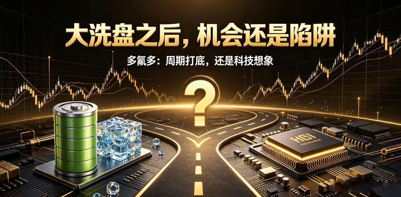 周期+科技双赛道加持，多氟多大洗盘之后，究竟是机会还是深坑？闲来无事我完整复盘了