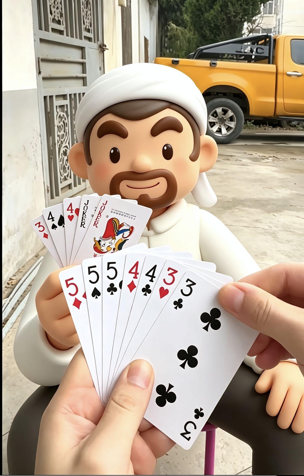 只要不出两个3，怎么打都赢。