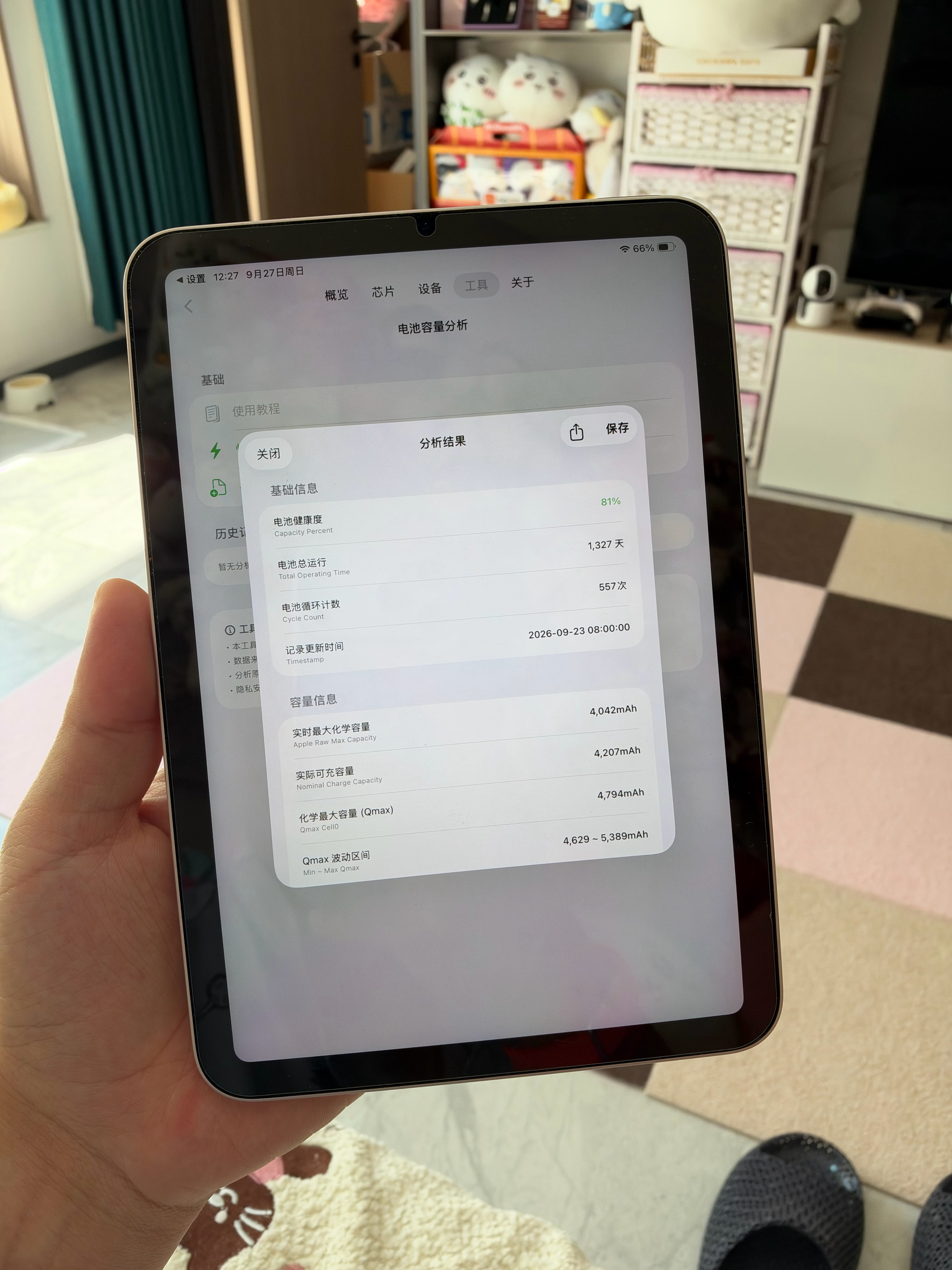 我老婆的 iPad mini 6，256GB，WiFi 版，过保，粉色，成色非常