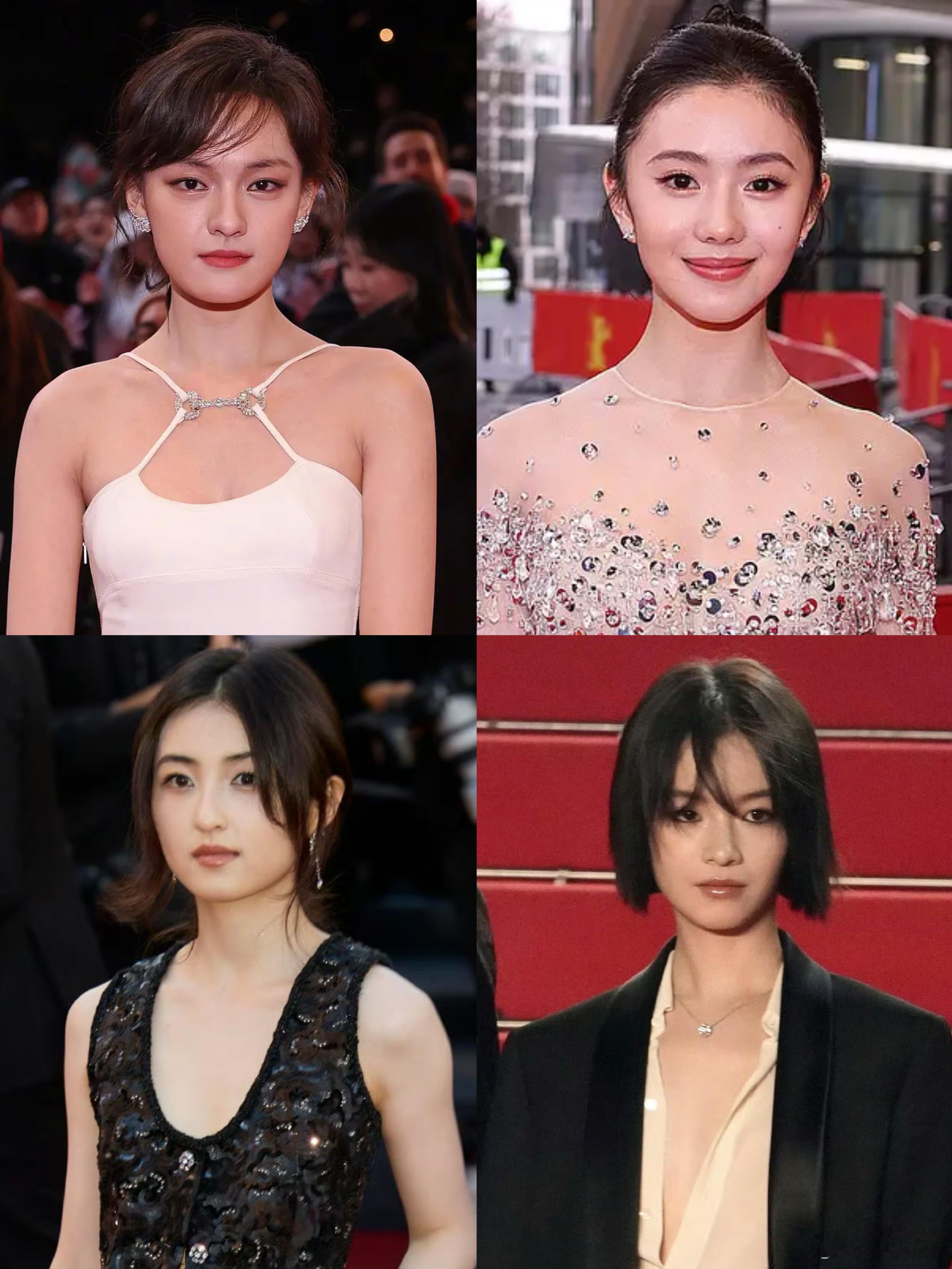 文淇 刘浩存 张子枫 李庚希，00后四小花旦，今年欧三电影节首秀！这四个小姑娘都