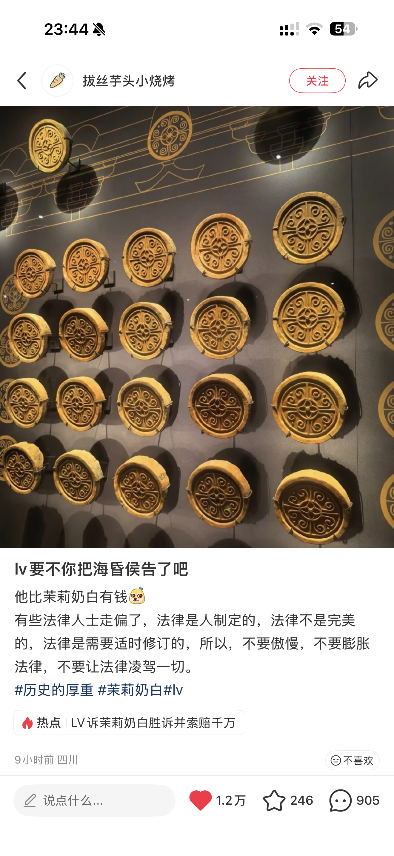 鸭血粉丝店也遭LV起诉我都以为我看错了，这俩名字能凑到一起的，LV 怎么还盯上人