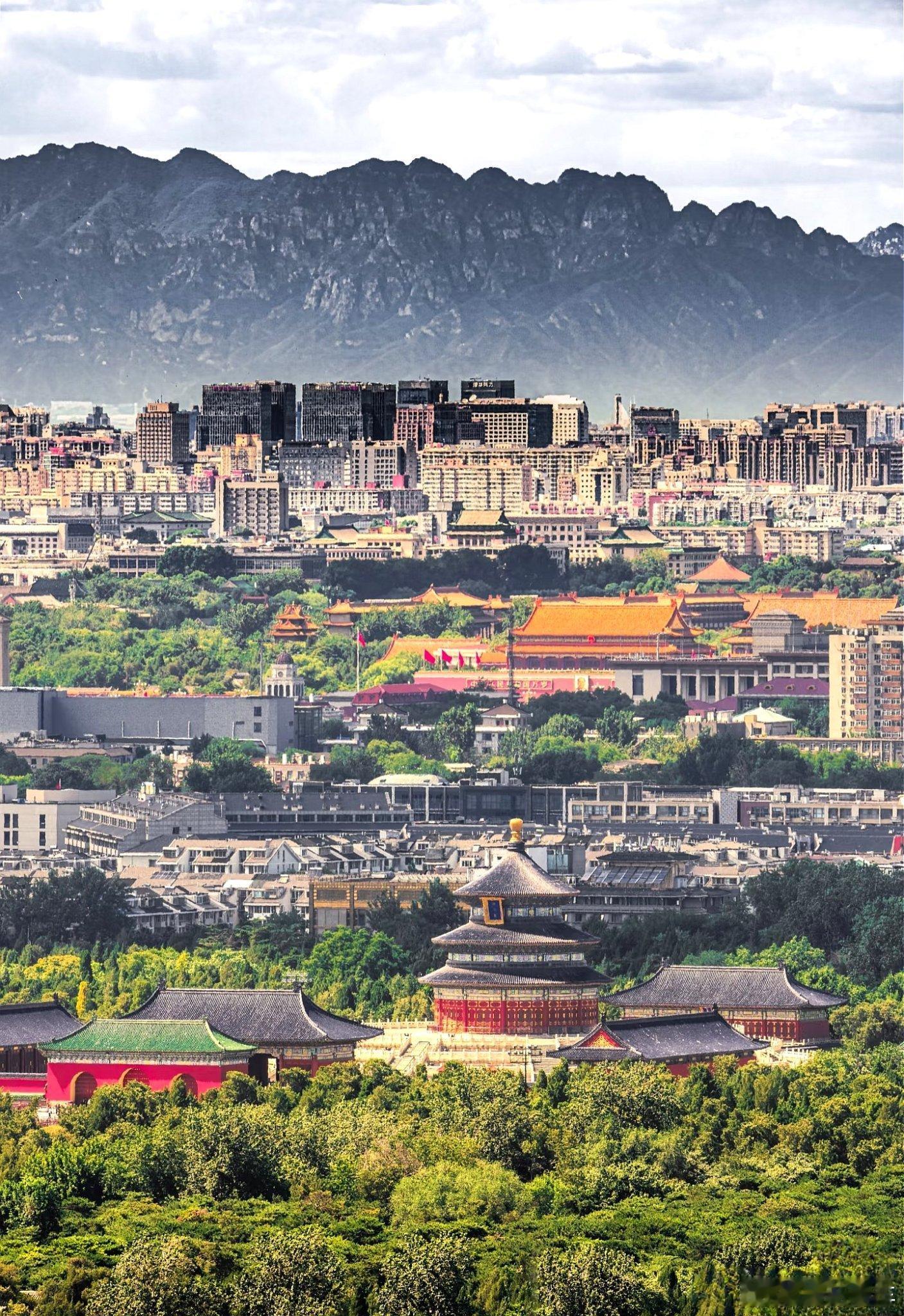 北京城背后的山是什么山啊[并不简单]燕山吗？城市摄影 ​​​