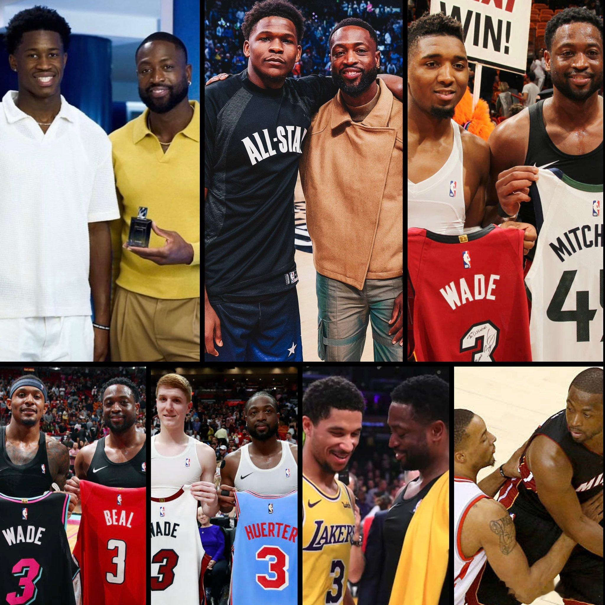 那些从小看韦德打球长大的球员，韦德真的影响了一整代球员nba