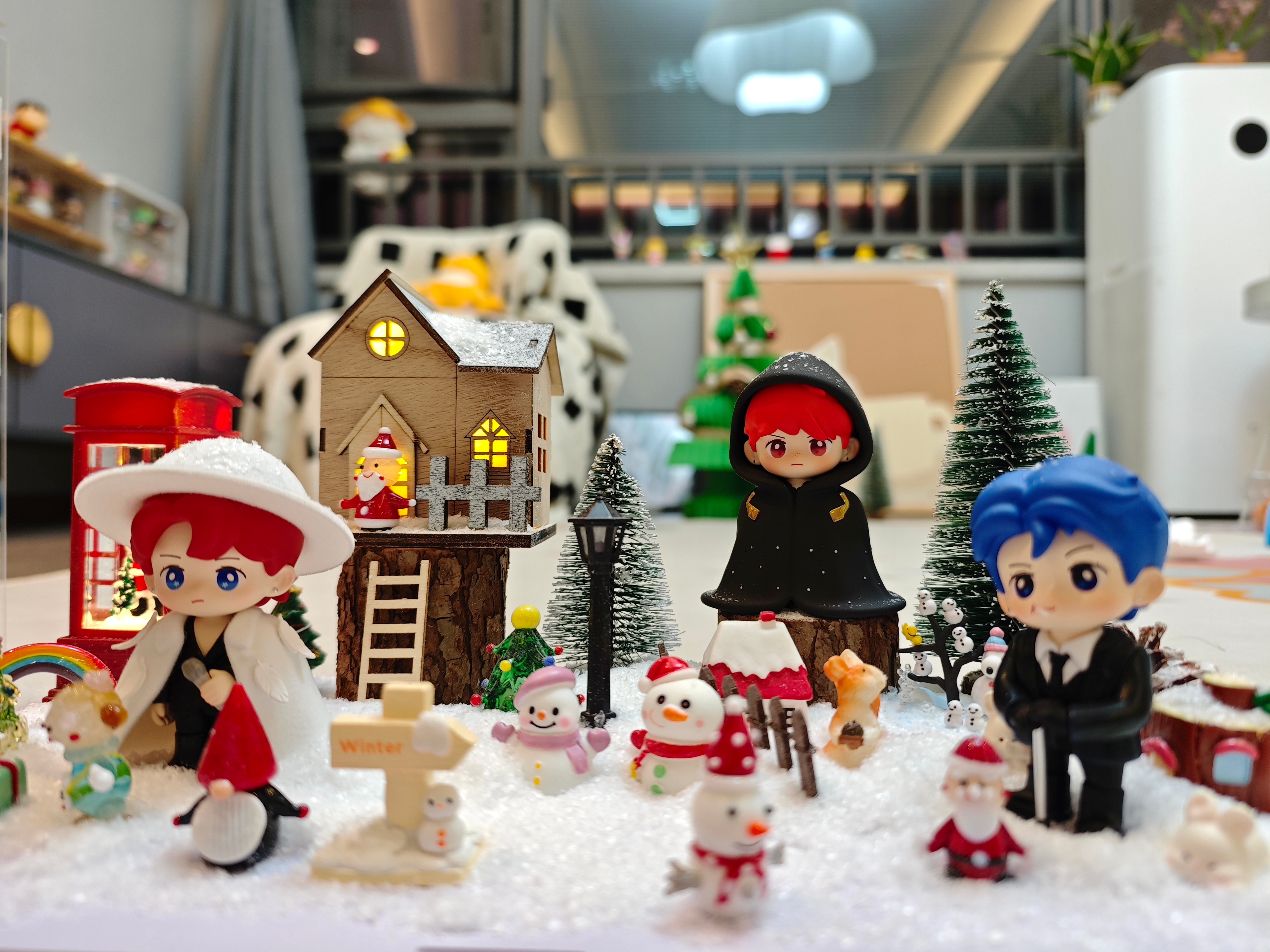 冬天了给檀健次盲盒找了个小窝。圣诞快乐，檀健次快乐，喜欢欣赏檀健次的你我都要快乐