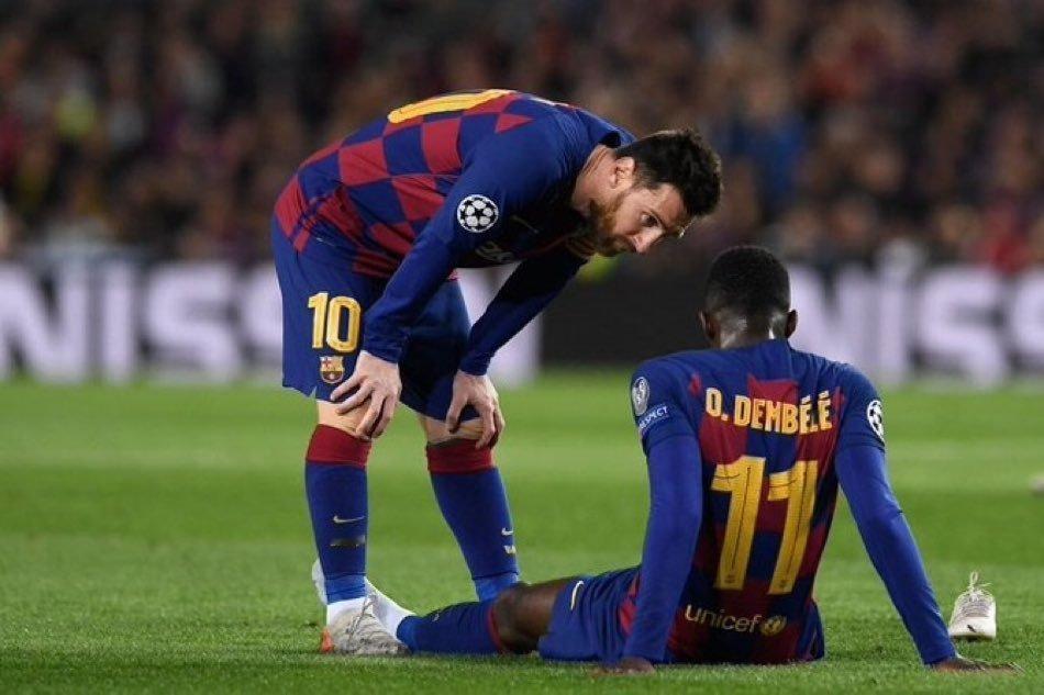 记者：“你最喜欢的照片是什么？”🇫🇷 奥斯曼·登贝莱：“令人惊讶的是，这是梅