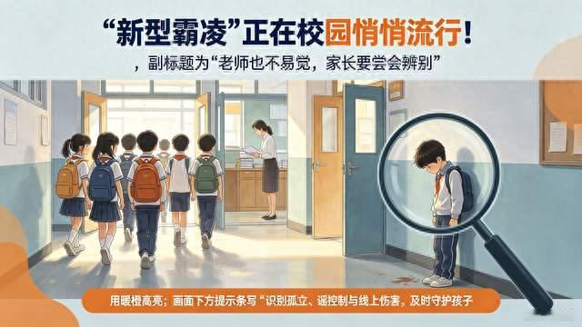 “新型霸凌”正在校园悄悄流行！老师也不易察觉，家长要学会辨别