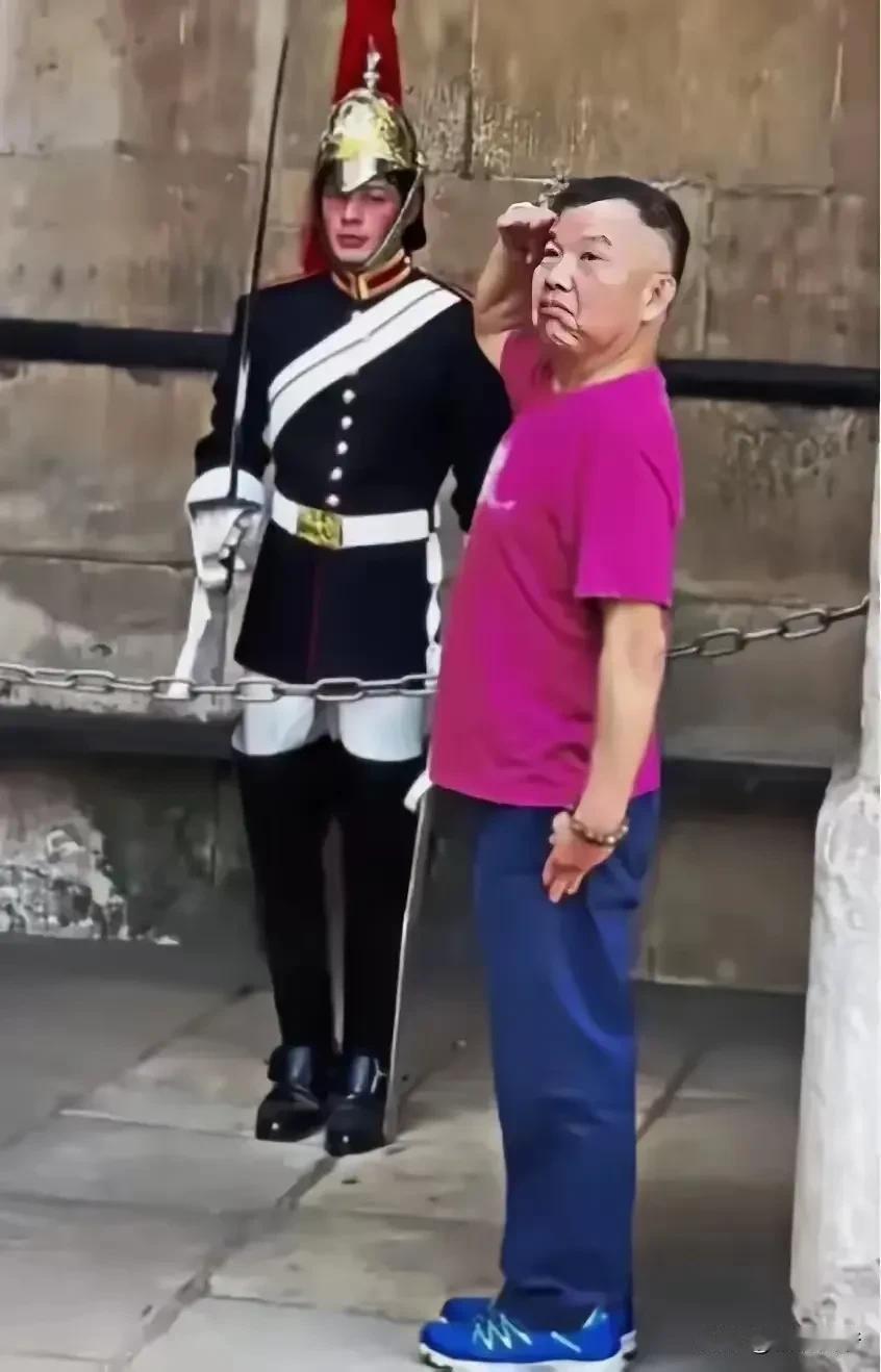 看了这张照片，我想用一句话描述，小丑他妈给小丑开门：小丑到家了！哦，不对，应该是