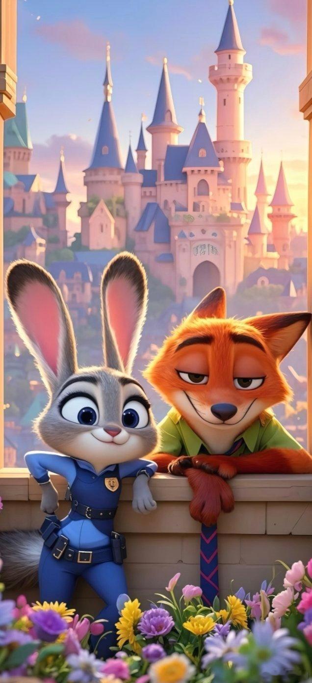 🦊🐰｜疯狂动物城｜壁纸“以热爱为帆，赴一场无畏之约”✨ 𝗙𝗢𝗟𝗟𝗢