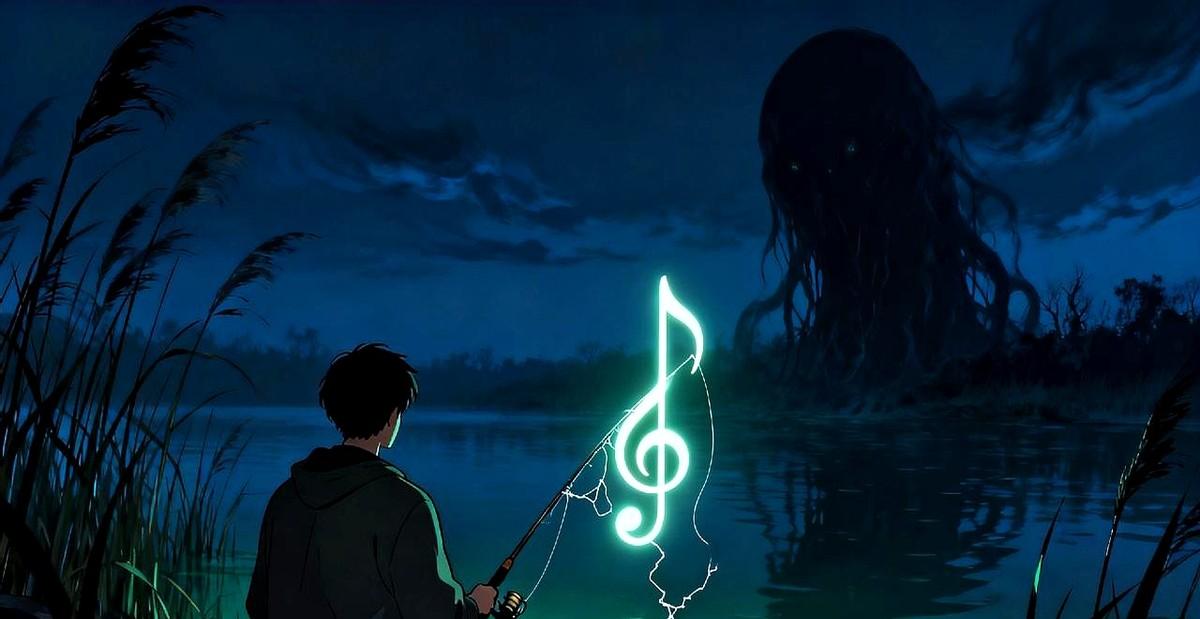 深夜钓鱼，鱼线唱歌千万别再钓了。

这禁忌在钓鱼圈传得挺广，说深夜里鱼线要是无故