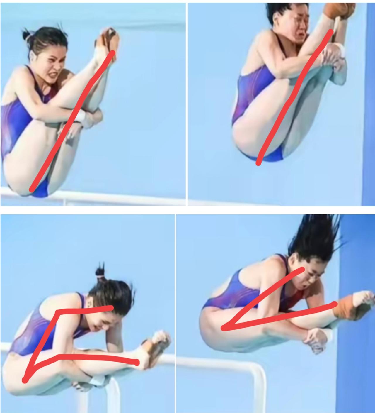 终于搞明白全红婵为什么胖了，

水花还那么小了，

慢镜头就能看出来，不是因为她