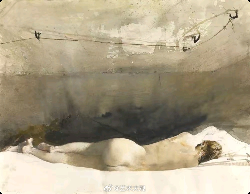 怀斯《热闪》（Heat Lightning，1977）蛋彩画 
