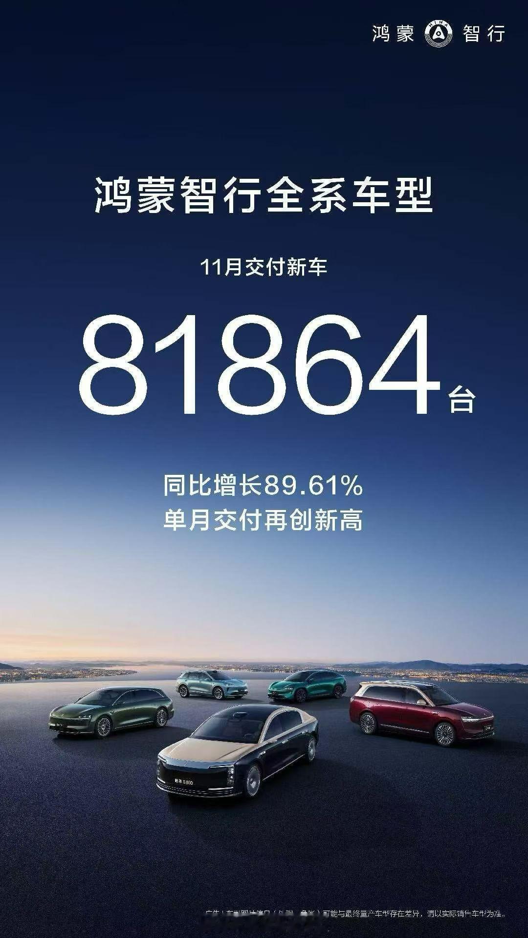 鸿蒙全系8万多台一个月，零跑维持7万多台，这个月鸿蒙终于超过了零跑。从此新势力造