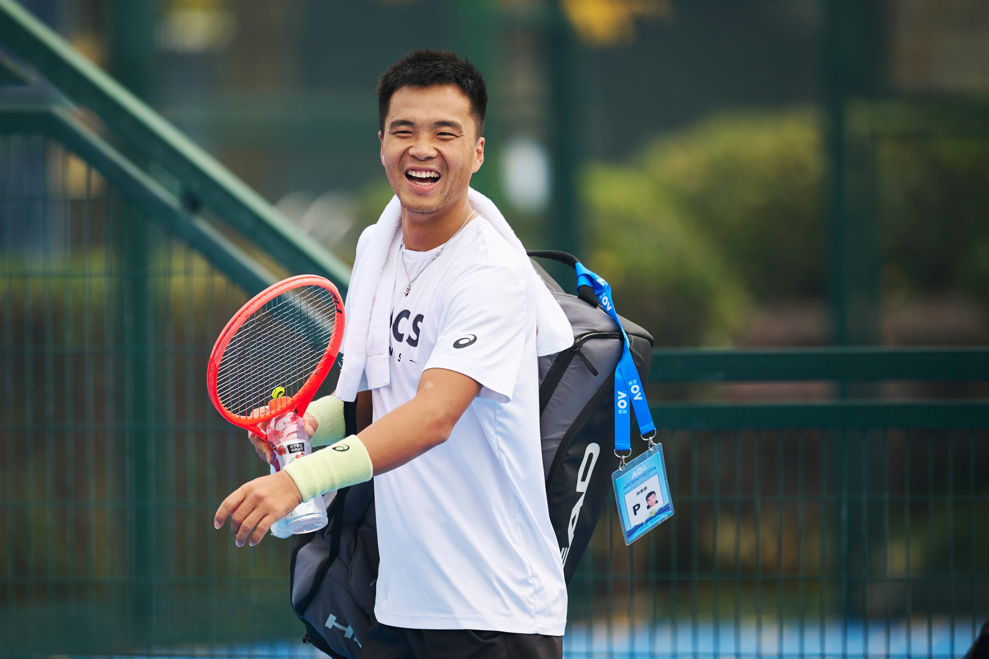 成都，孙发京的灿烂笑容！摄影： 记者 李建艺