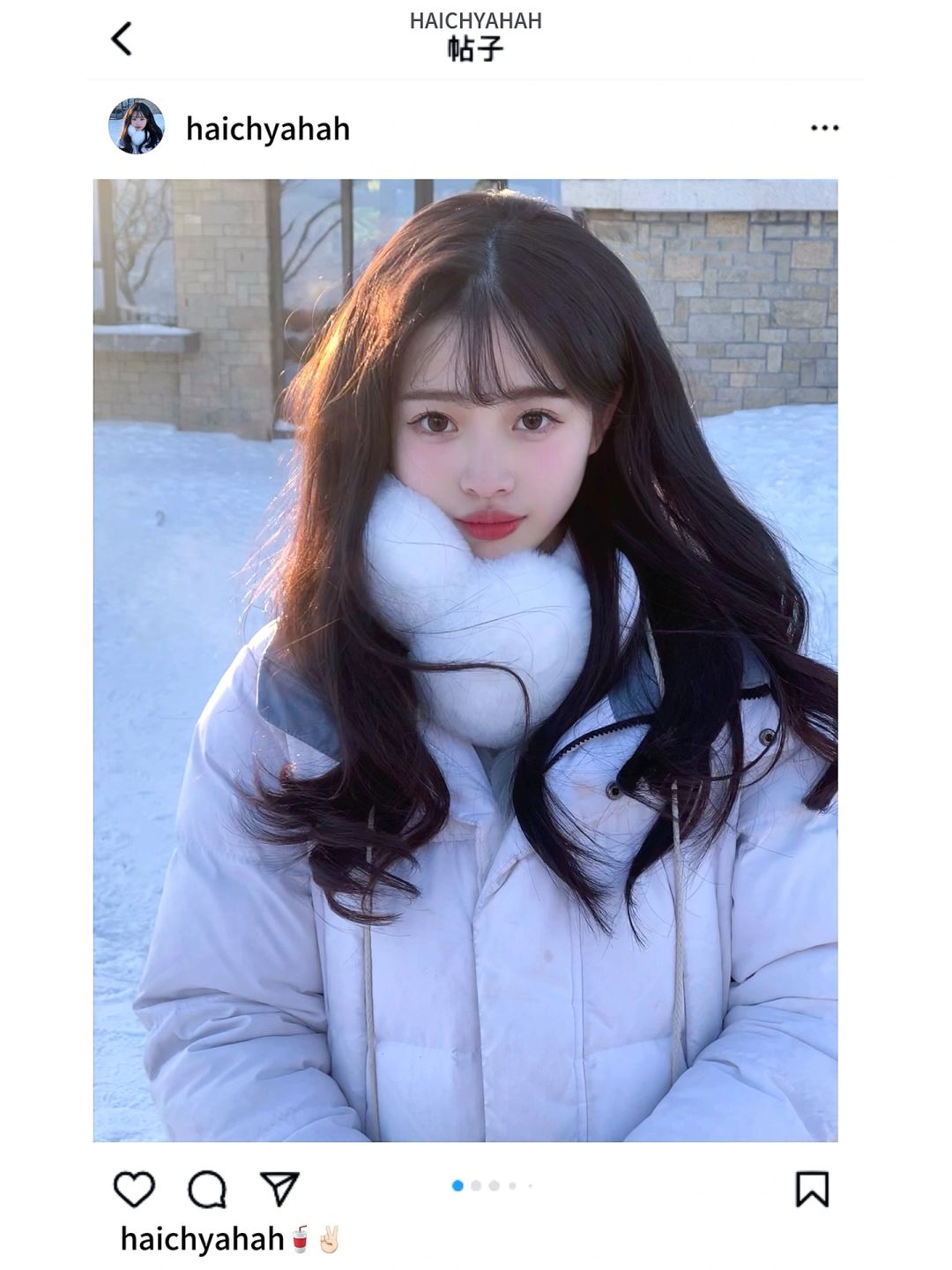 ☃️ins拍照模板 | 跟着韩女学雪地氛围感拍照