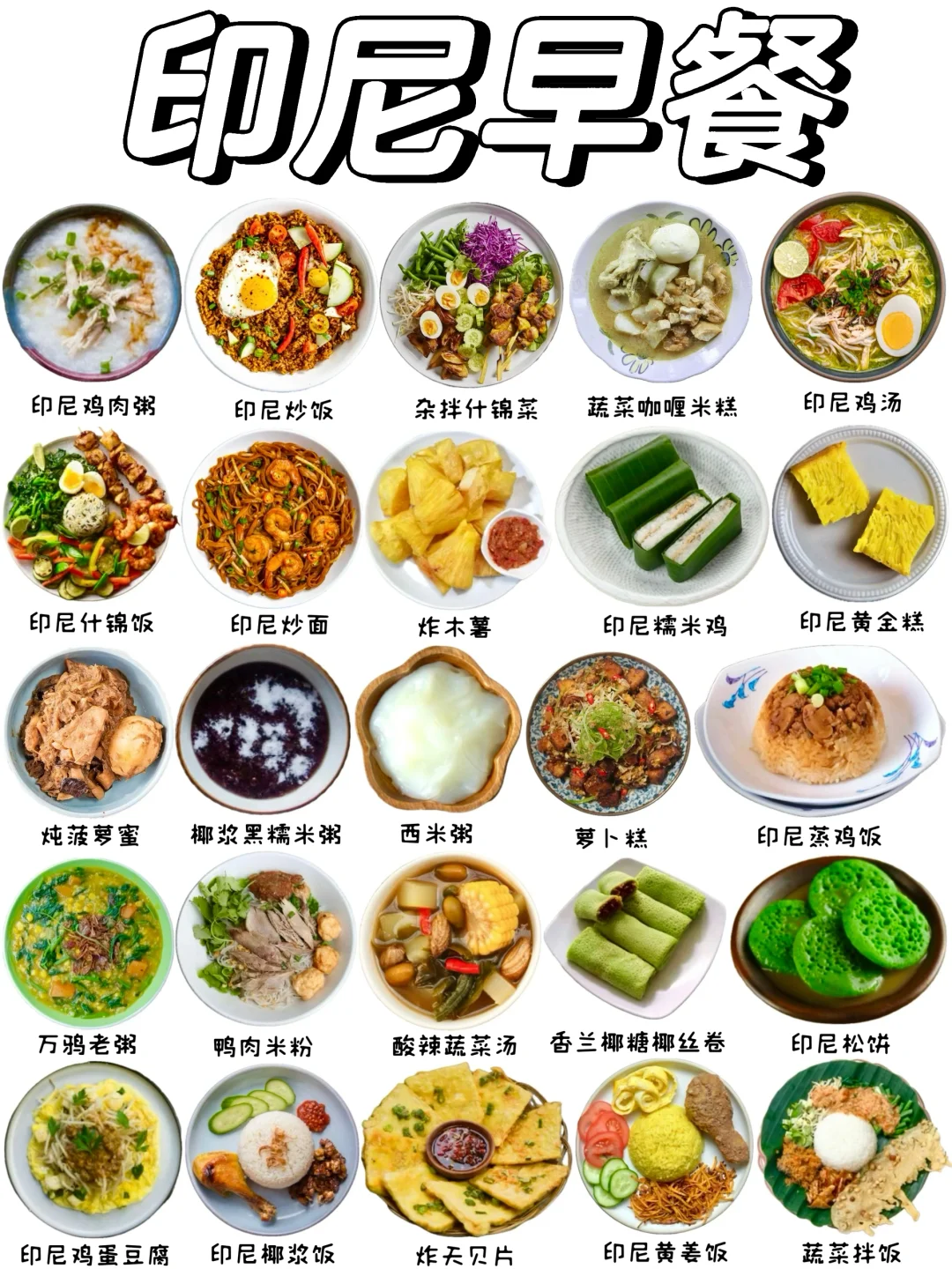 印尼人早餐都喜欢吃什么❓