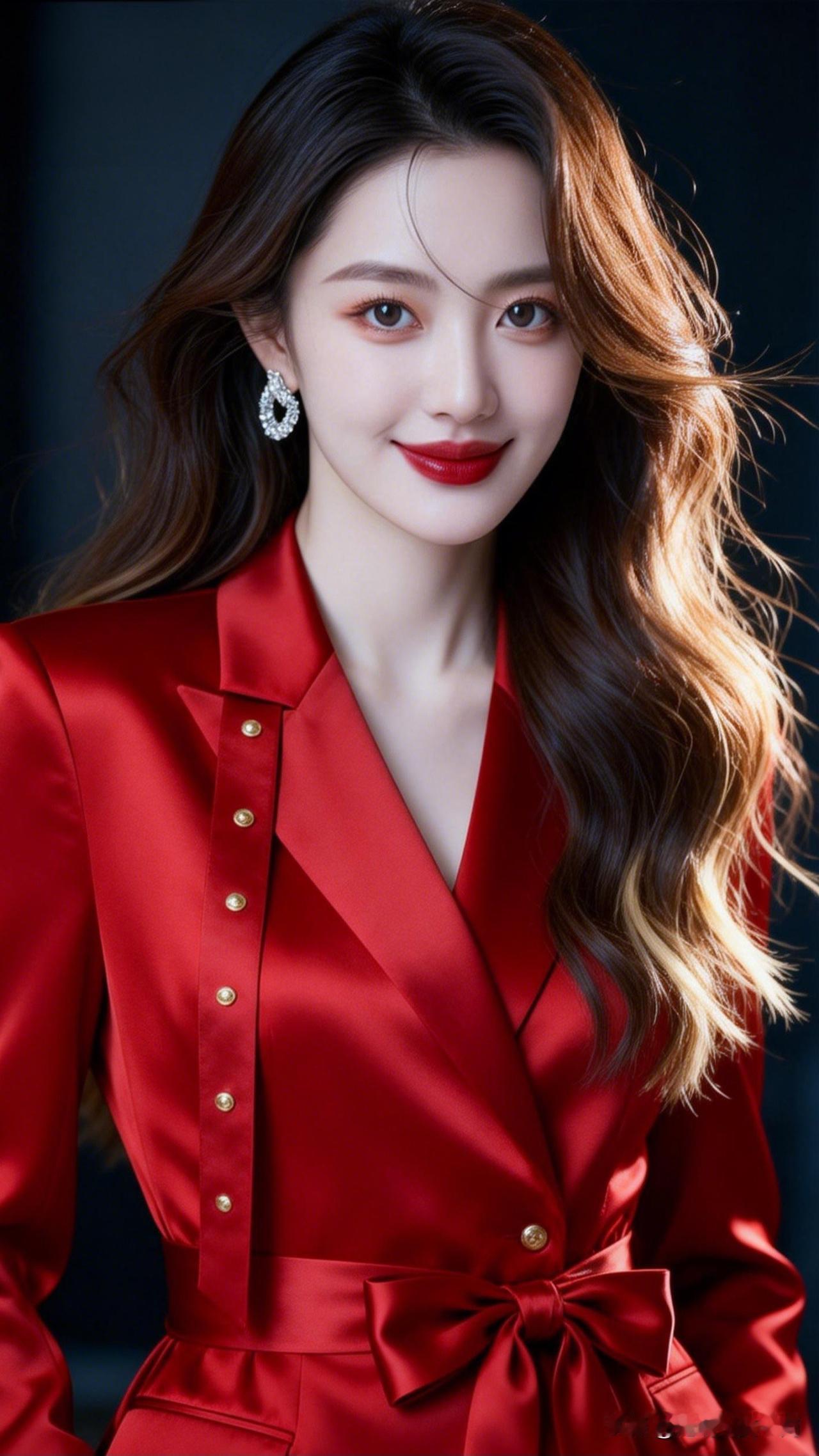 优雅红衣少女，散发迷人魅力！💃💃💃用镜头记录生活的美