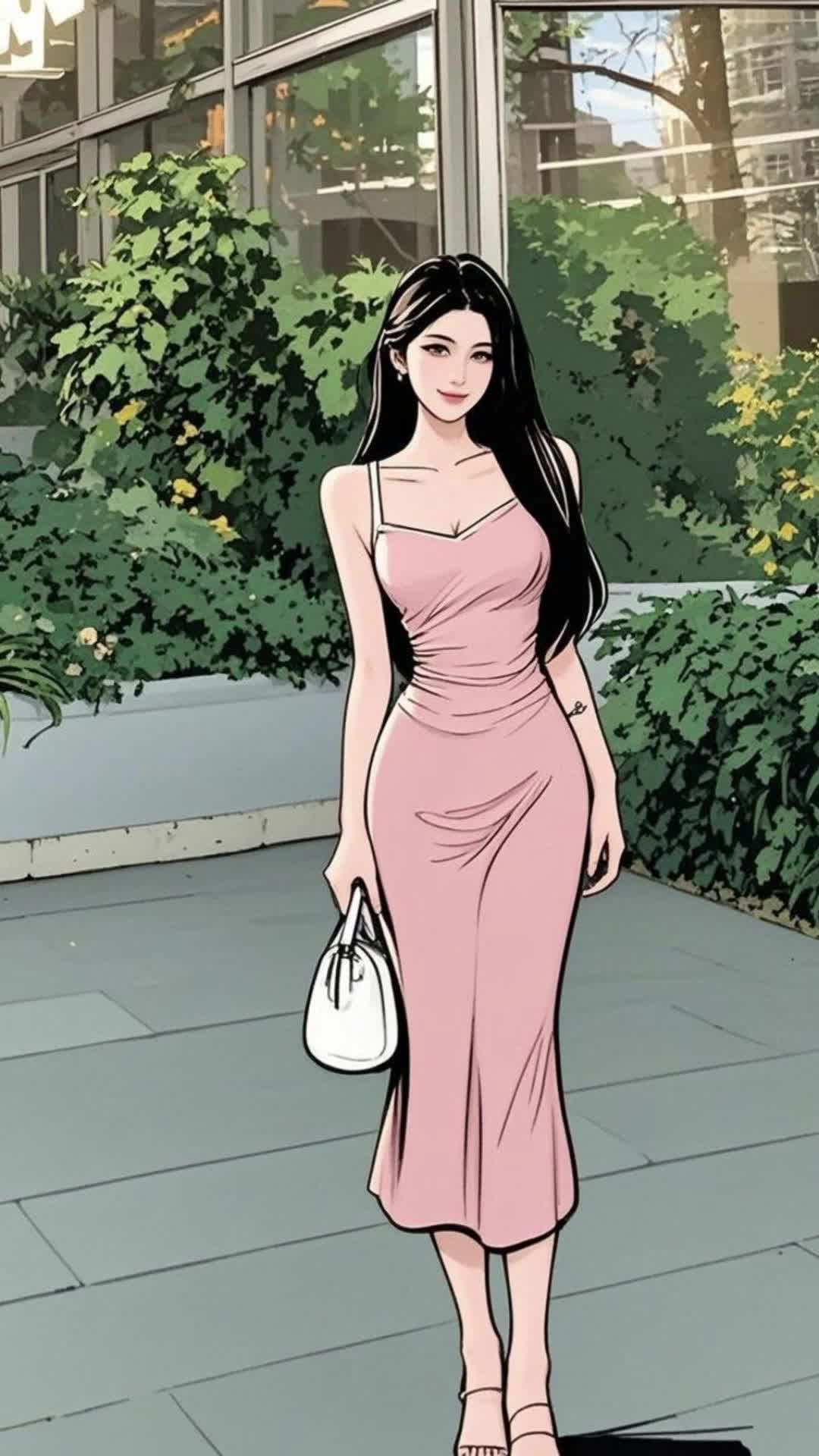 哇塞，好显白的针织裙 服装测评