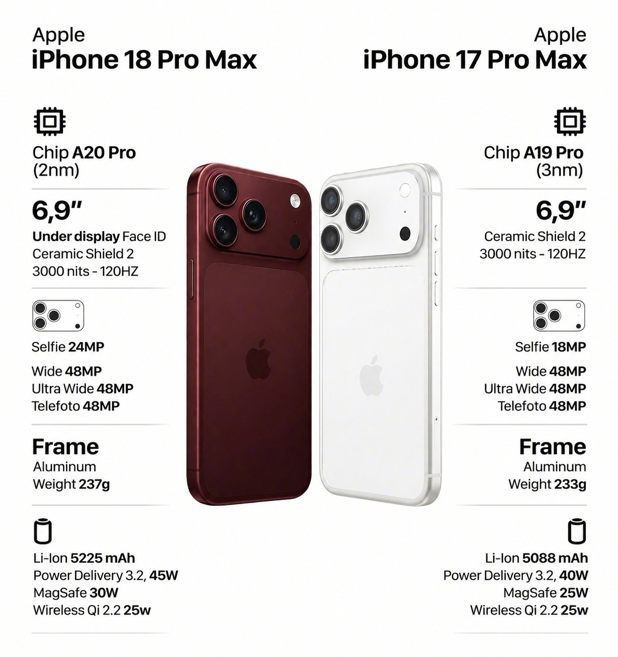 iphone18promax vs iphone17promax，有没有你想要的