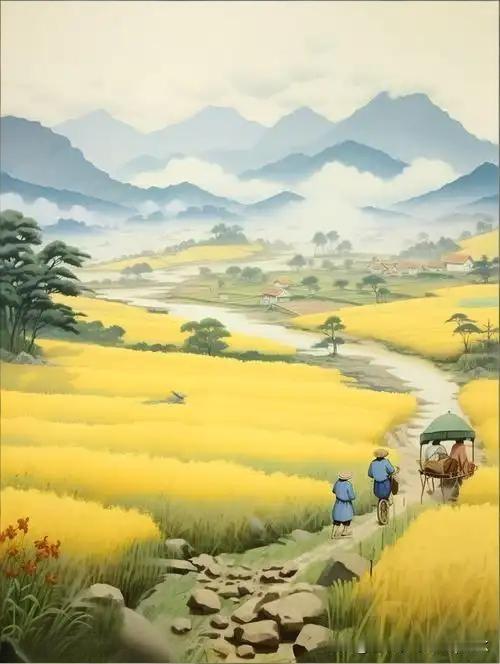 《秋霁草堂闲望》
——魏野〔宋代〕
草堂高逈胜危楼，
时节残阳向晚秋。
野色青黄