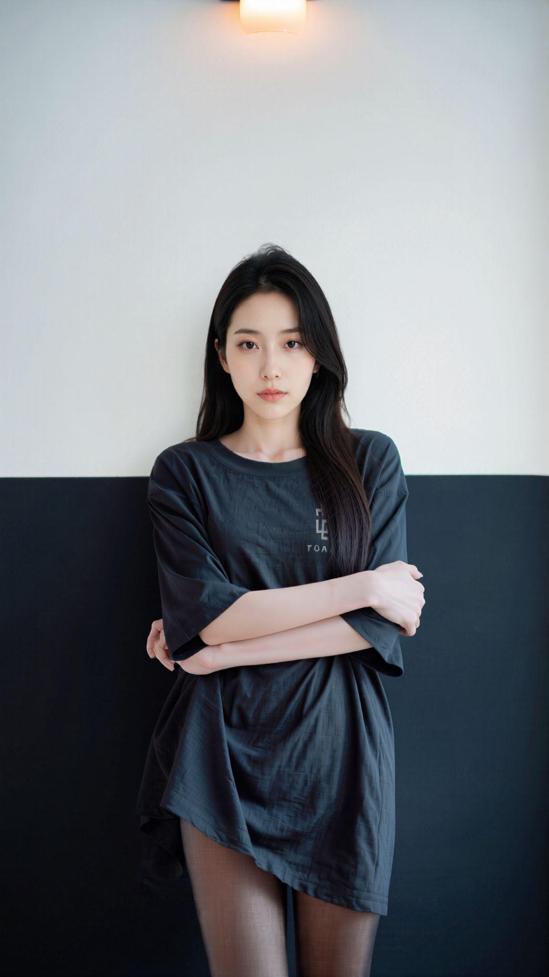 纯欲风穿搭 短裤穿搭 男士t恤 女穿男装