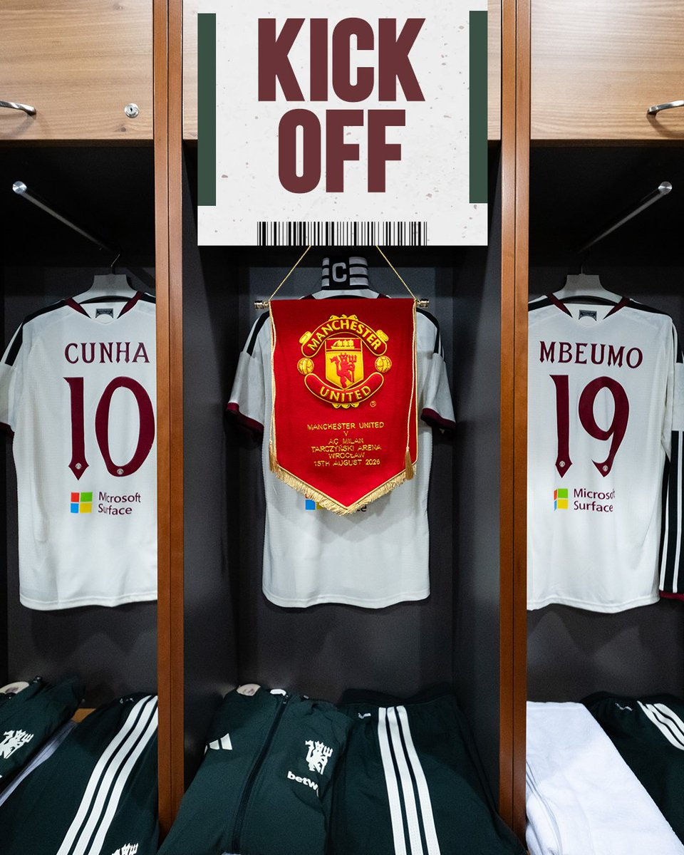 曼联vsAC米兰 比赛开始，加油红魔！曼联曼联足球俱乐部 🔴⚪⚫ 