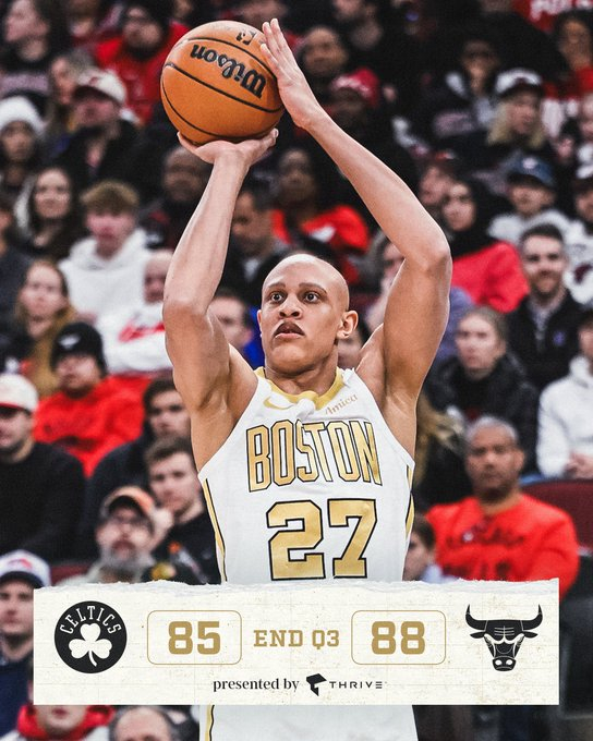 三节比赛结束，我们暂时以85-88落后于公牛波士顿凯尔特人 ｜Different