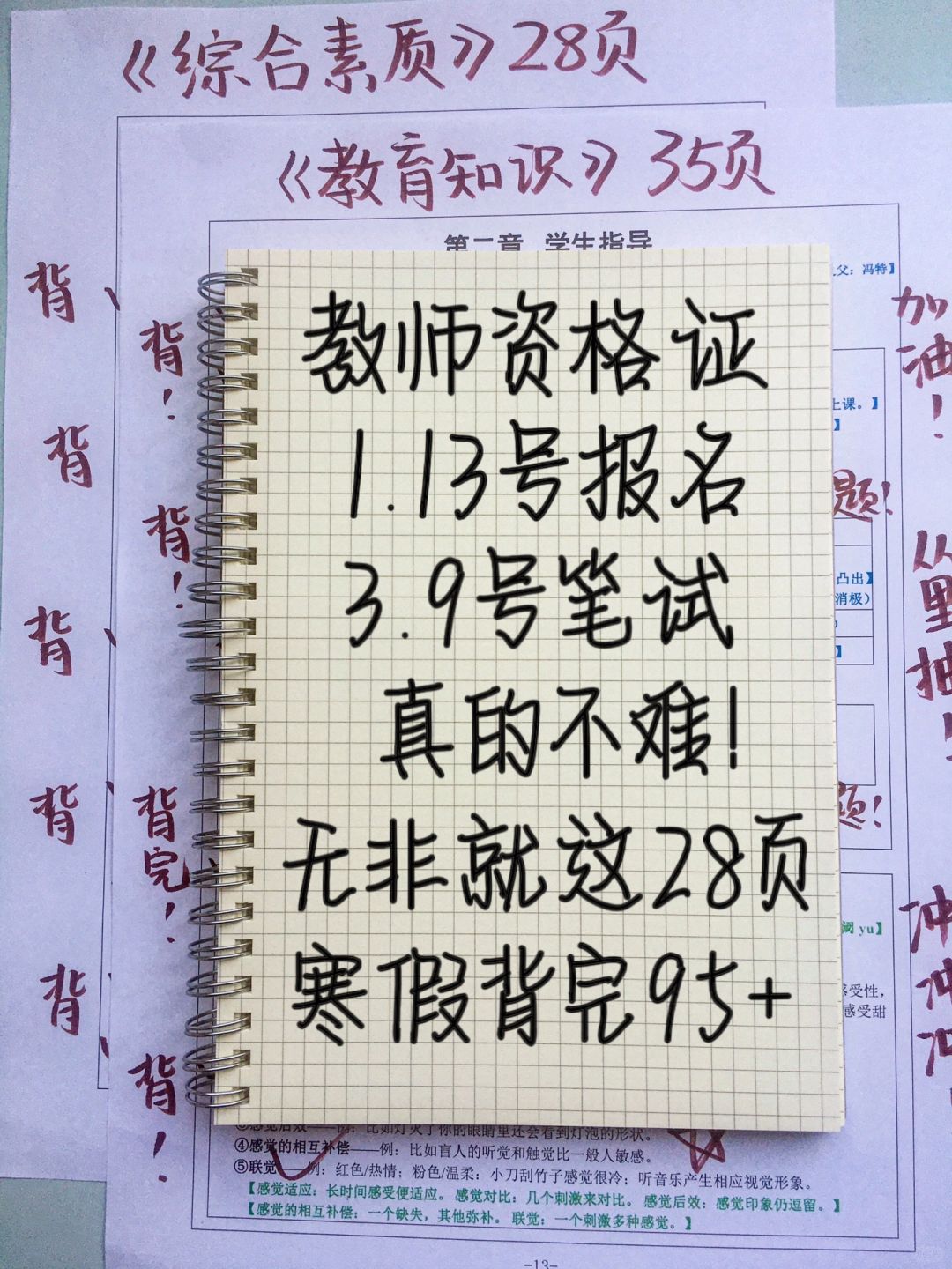 确定了！24上教资笔试新大纲才28页！快存下背