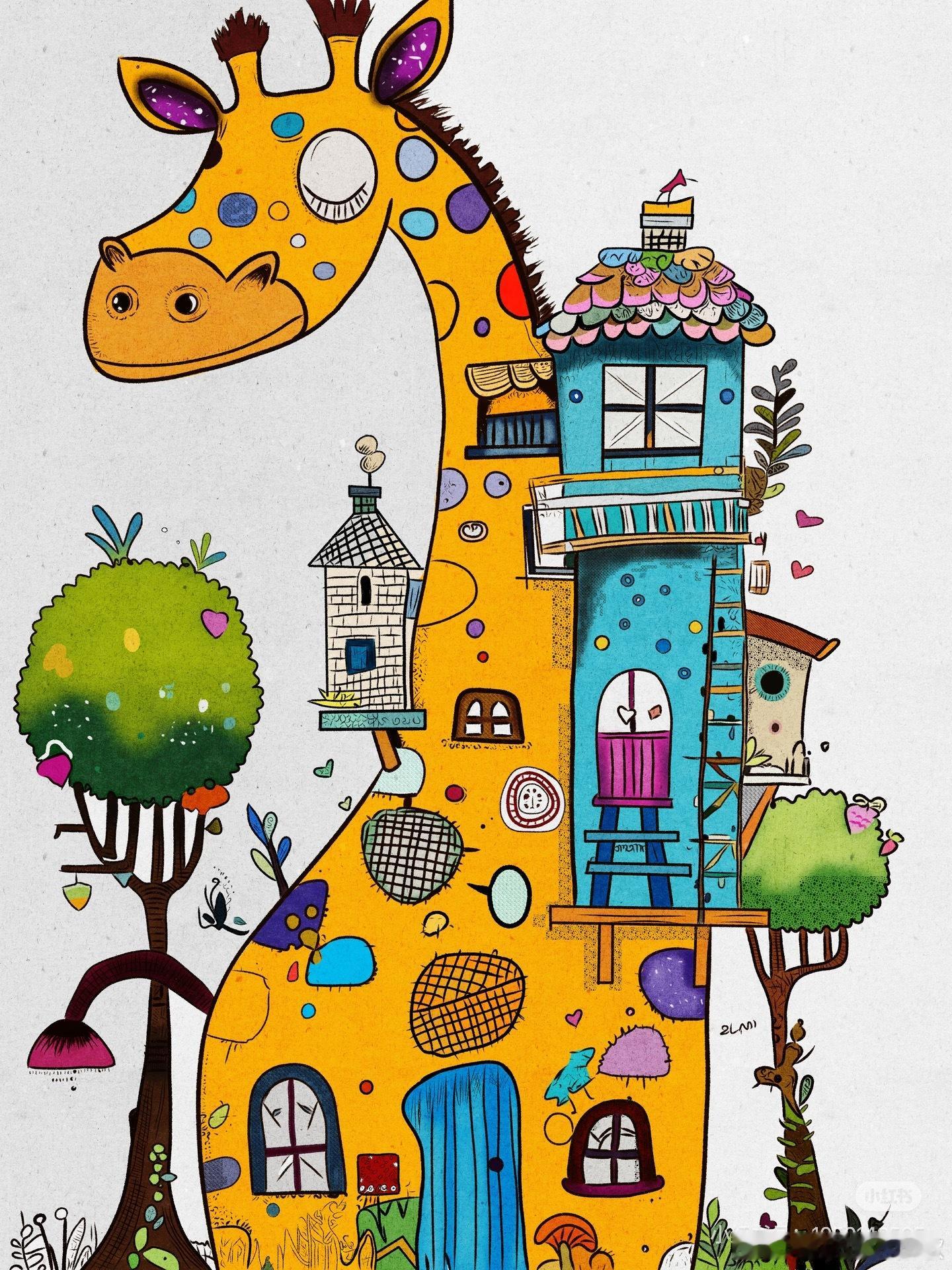 我的总监很喜欢长颈鹿🦒，所以我给她管理的幼儿园不但买了松鼠，还买了长颈鹿。这次