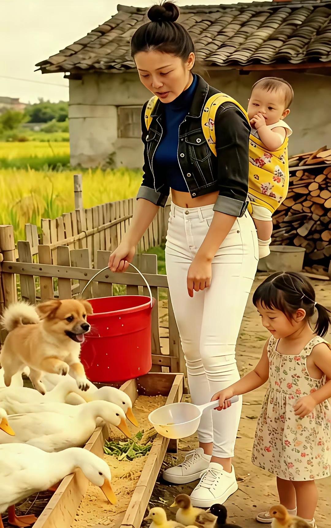 “他嫌我生不出儿子，跟着别人跑了！”一句话道尽多少辛酸！一位妈妈独自带着两个女儿