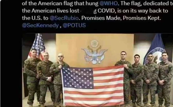 果然是强盗！美国正式退出世界卫生组织后，世卫组织拒绝降下并归还，悬挂在其门前的美