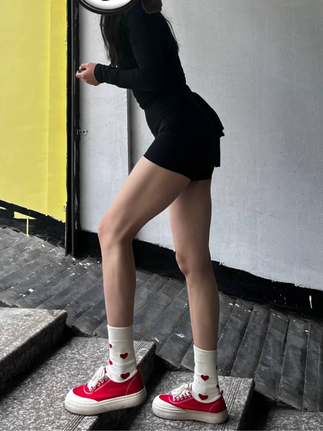 168cm、55kg的腿