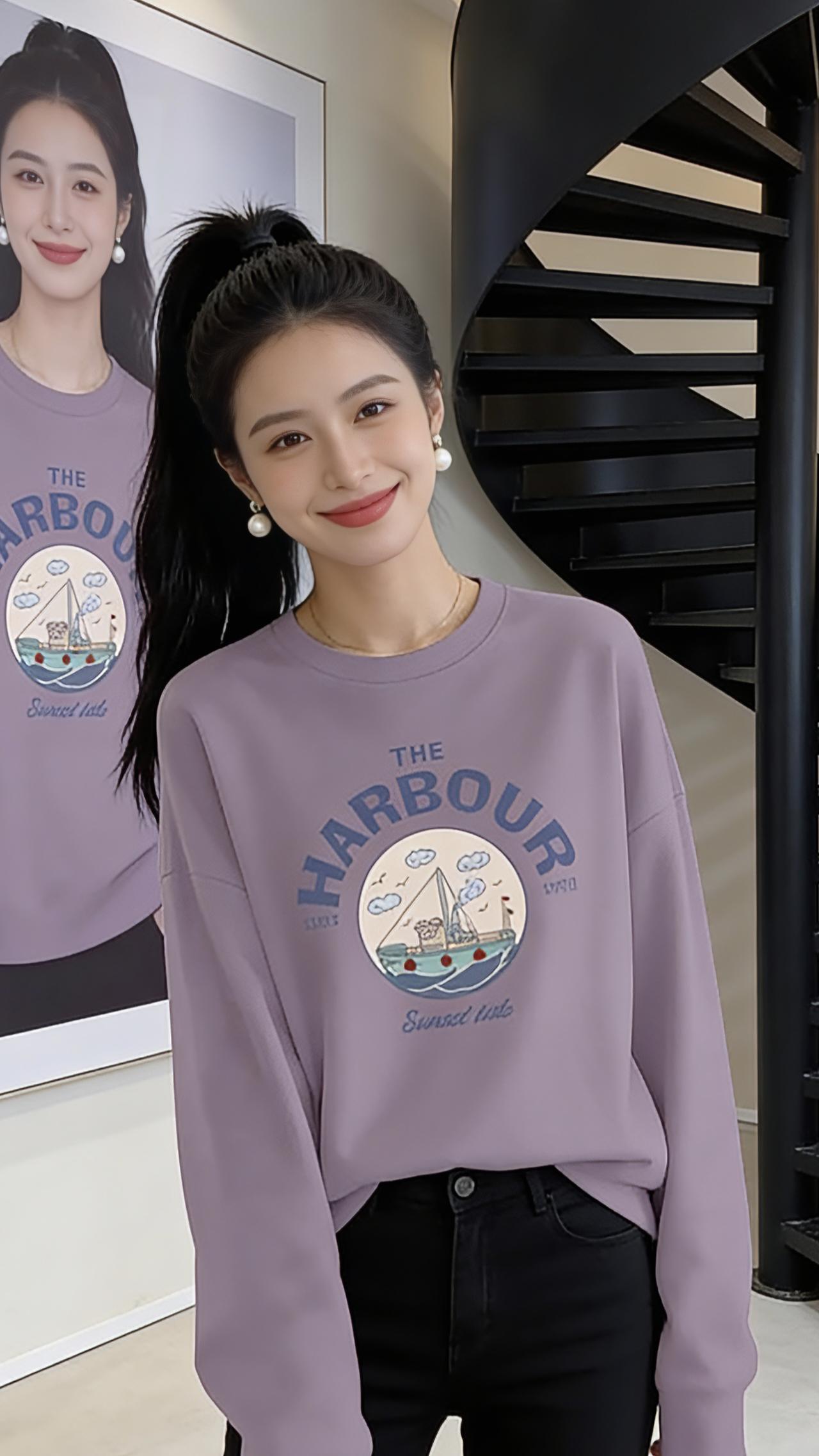 休闲百搭 爱了爱了 卫衣穿搭 女装穿搭假两件卫衣