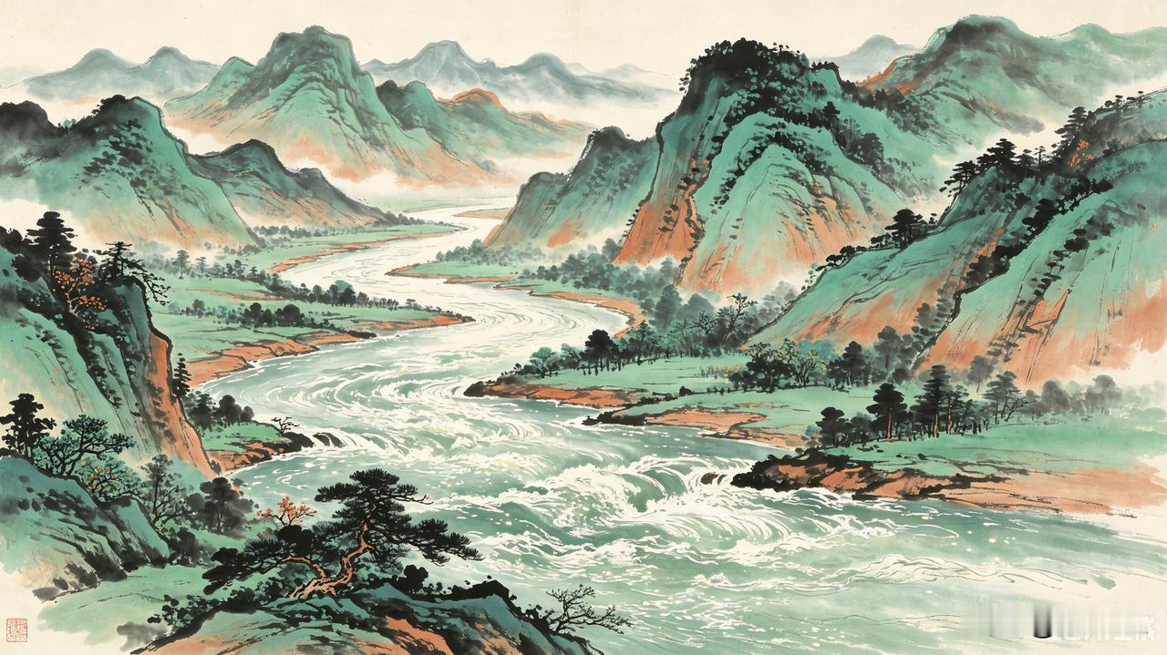 上联：长河大川皆是水
下联：崇山峻岭不离山
