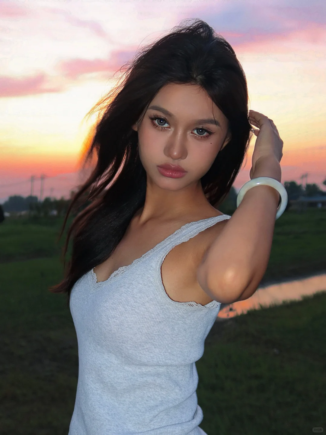 晚霞与我