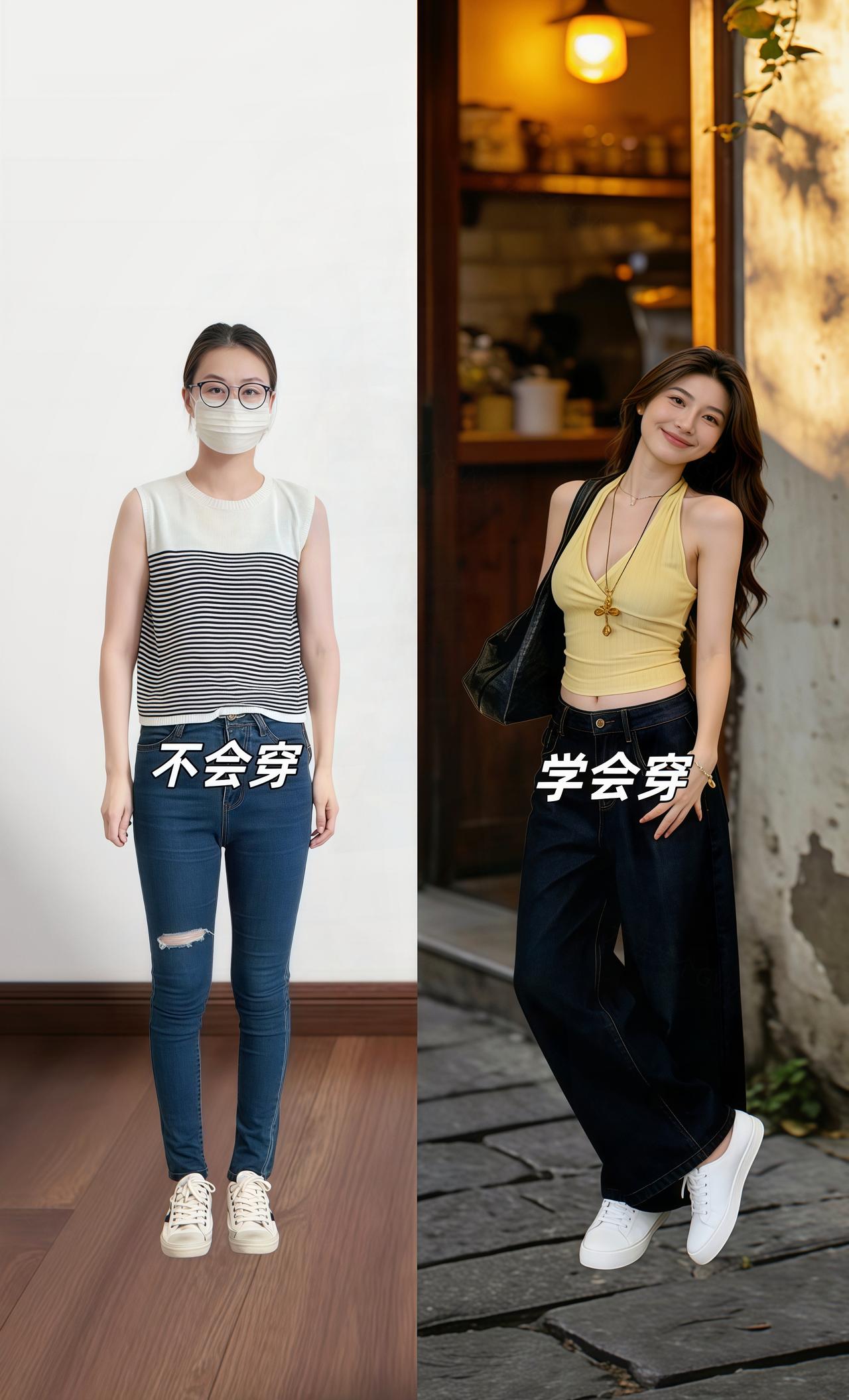 「HELLO SUMMER」的正确打开方式，是这件鹅黄挂脖背心，极简坑条肌理，自