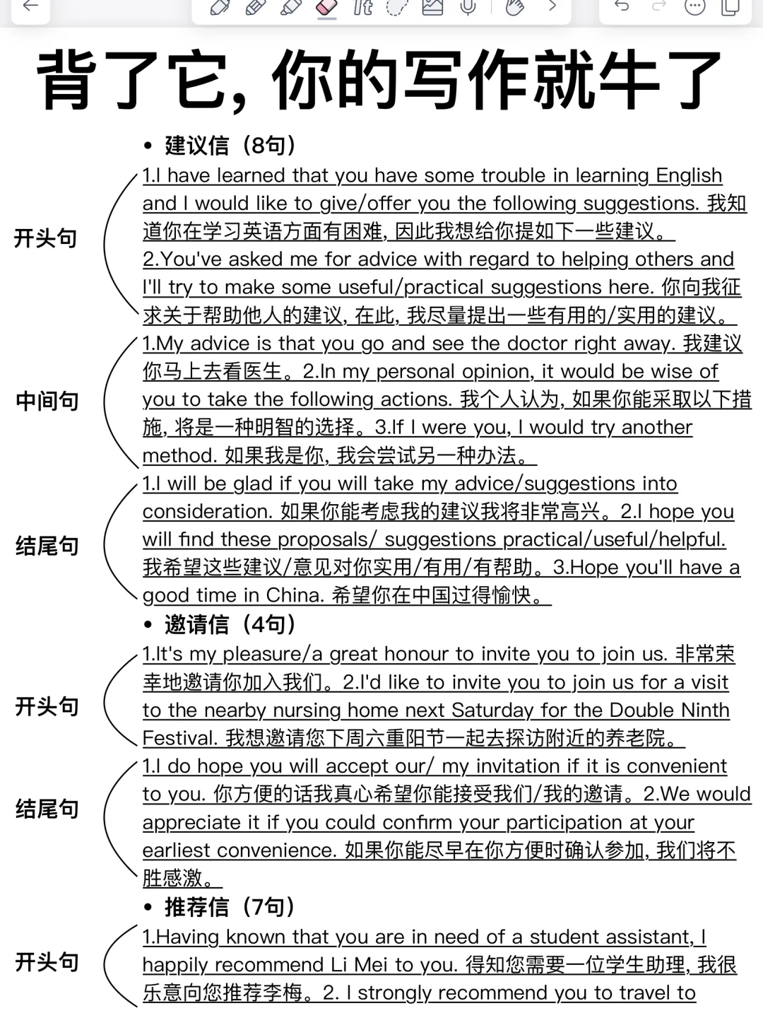 英语作文万能句！写进作文，瞬间高大上！