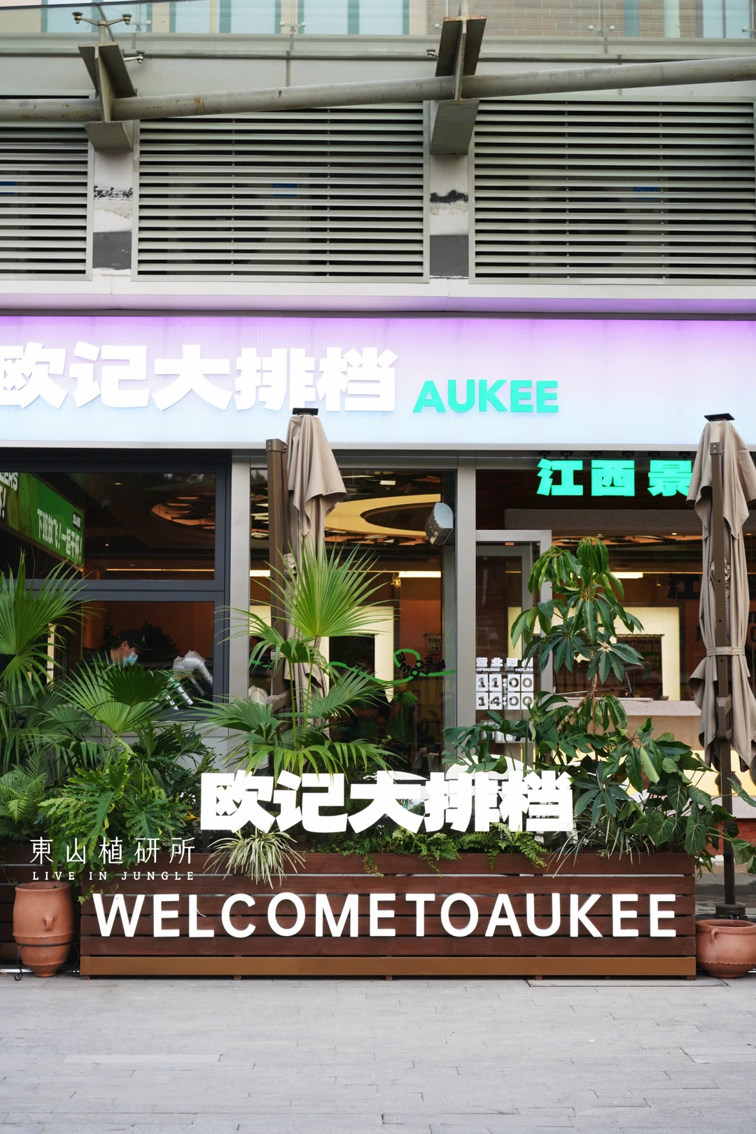 东植x欧记｜用绿意装点大排档 餐厅绿植布置