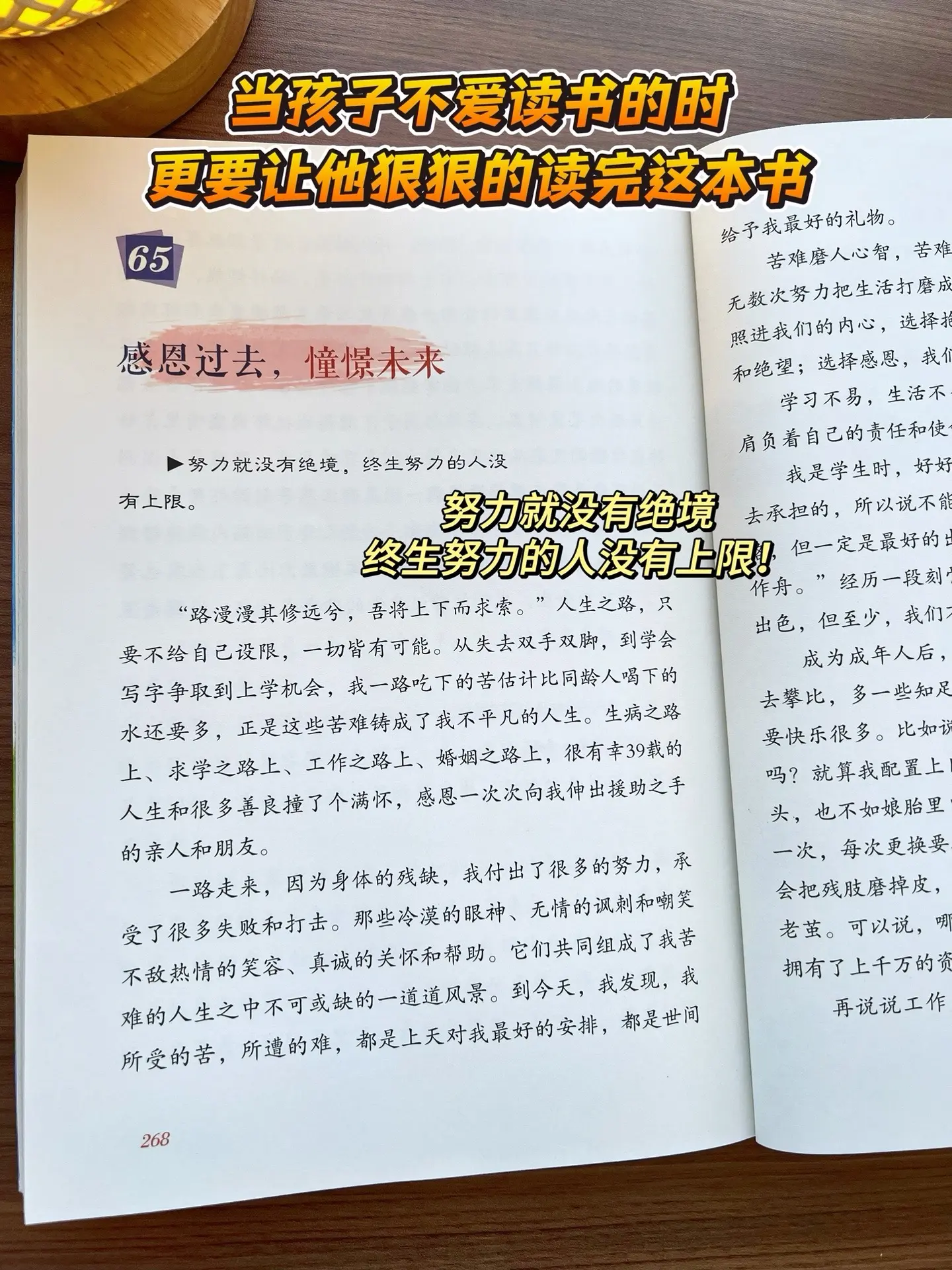 中小学生不可不读的真实励志人生故事🔥。从小因病失去双手双脚的梅子老师...
