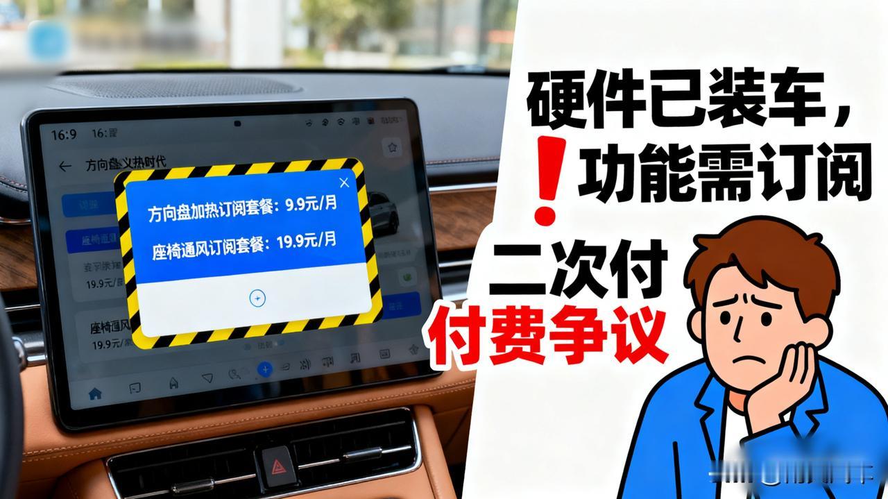 “软件定义汽车”时代，车企会不会靠订阅服务“割韭菜”？

方向盘加热、座椅通风按