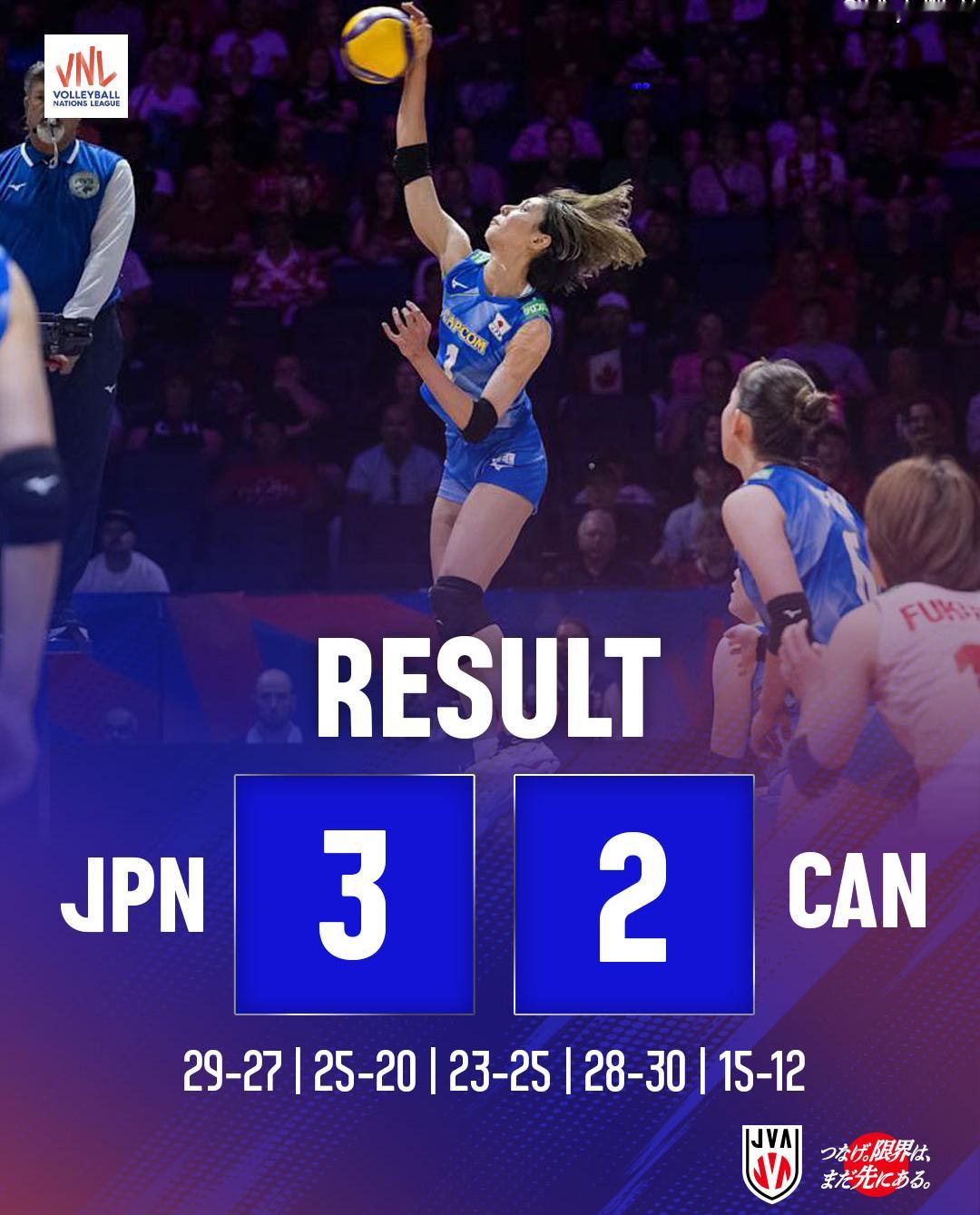 日本五局苦战力克加拿大，决胜局有一个拦网争议，赛后褶导非常生气！加拿大一方这场老