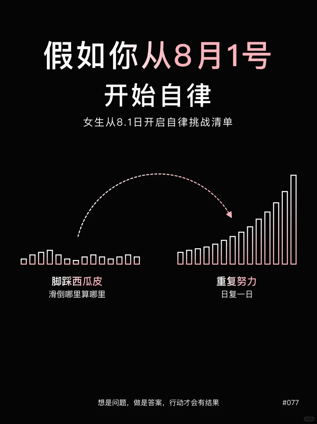 8月自律清单女生请用一个月狠狠提升自己