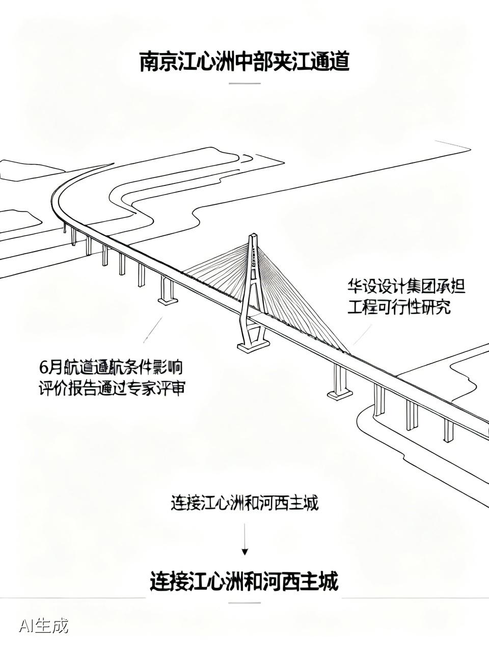 南京江心洲中部夹江通道迎来新进展 南京江心洲中部夹江通道有新动态啦！6月，《江心