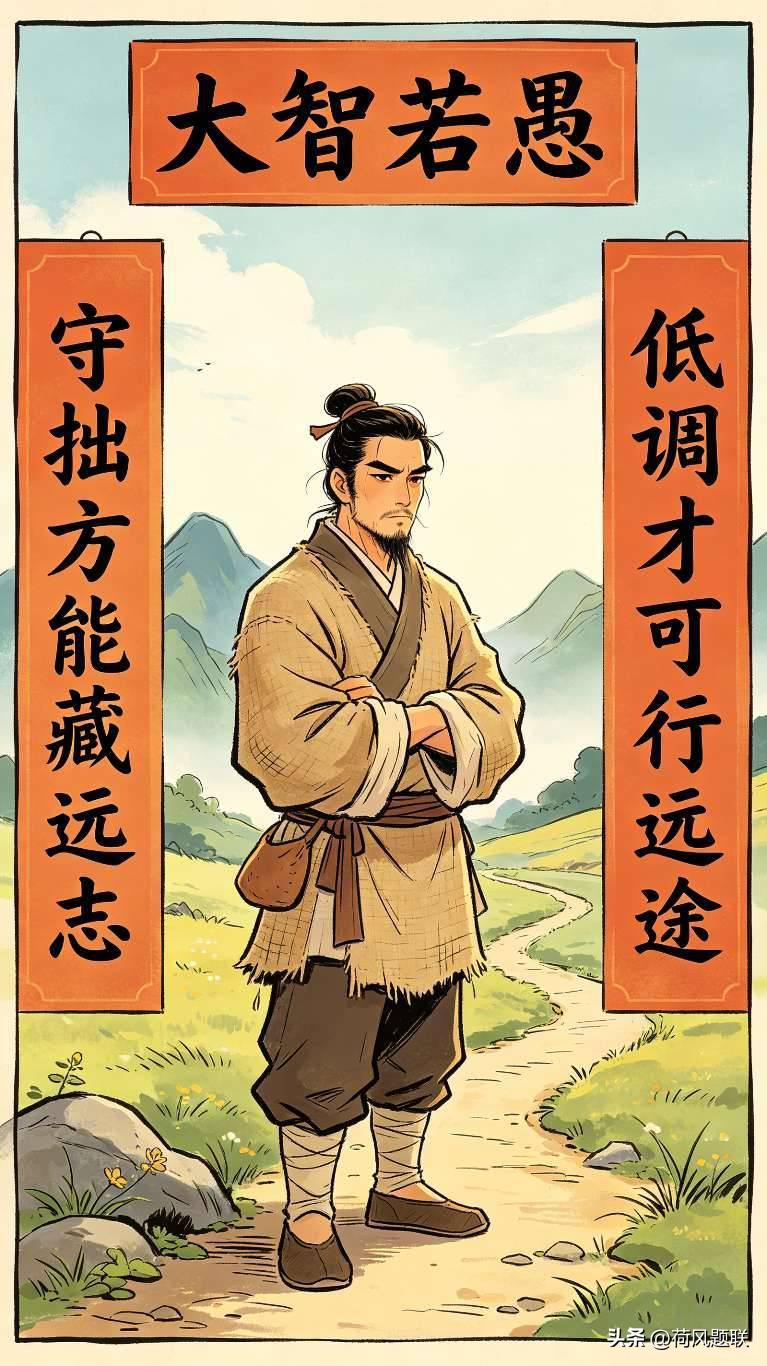 越是成熟的人，越懂得收敛锋芒，这才是顶级的处世格局！
​
对联
上联：守拙方能藏
