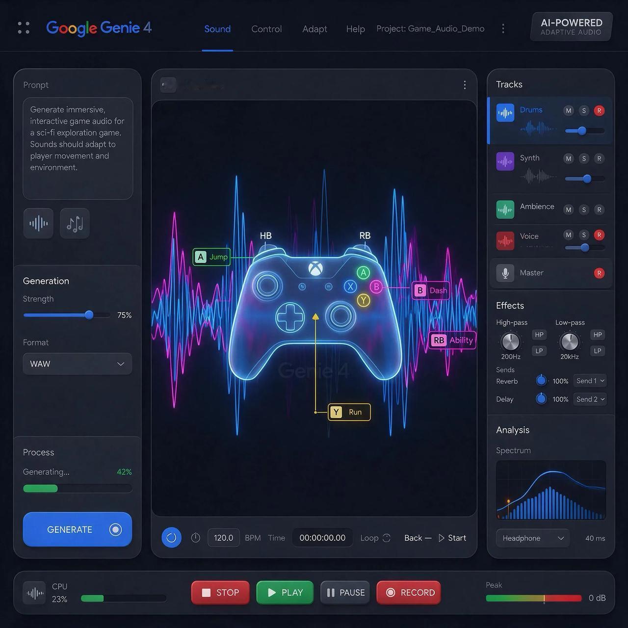 Google Genie 4 发布：世界模型能实时操控游戏 + 原生音频？！ ?
