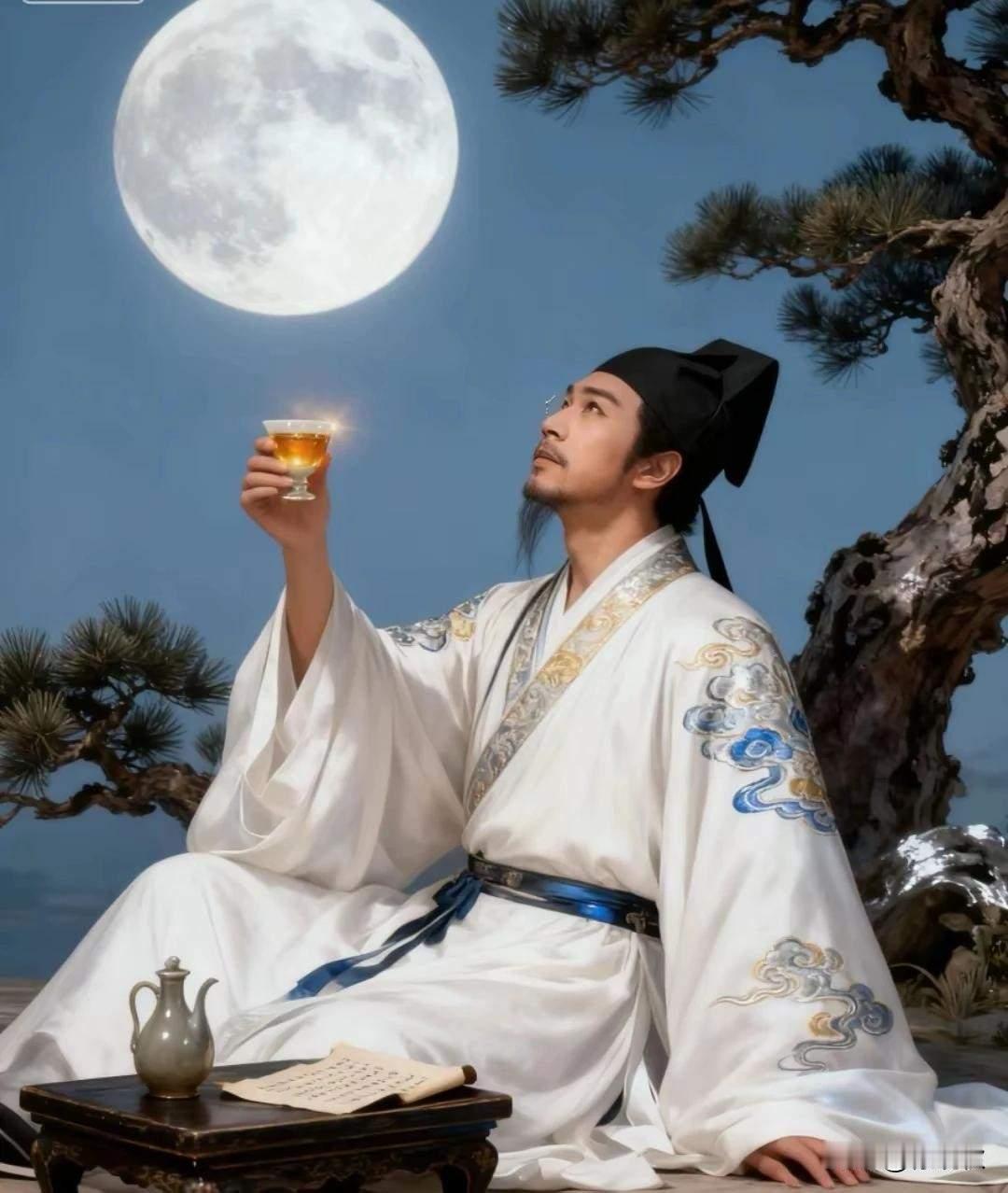 看到文笔挑战里“谁解冰轮照孤客”的上联，颇有意境呀。下联“天涯海角同此时”，将那